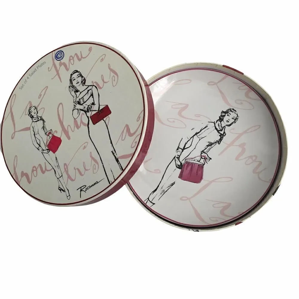 Rosanna (3) Salad Plates Roxanne Tres Chic